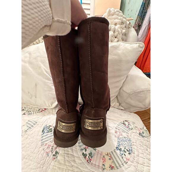 AUSTRALIA LUXE COLLECTIVE SHEEPSKIN COSY TALL BOOTS 7 - Picture 7 of 8